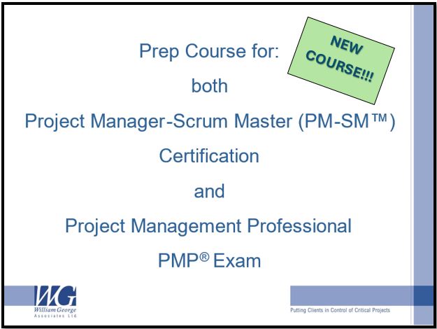 WGA PM-SM + PMP Exam Prep Course